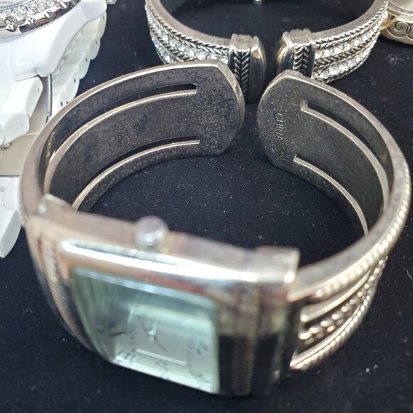 Lot PREMIER DESIGNS Jewelry Costume Fashion Silver Plated White 5 Watches READ main image 14